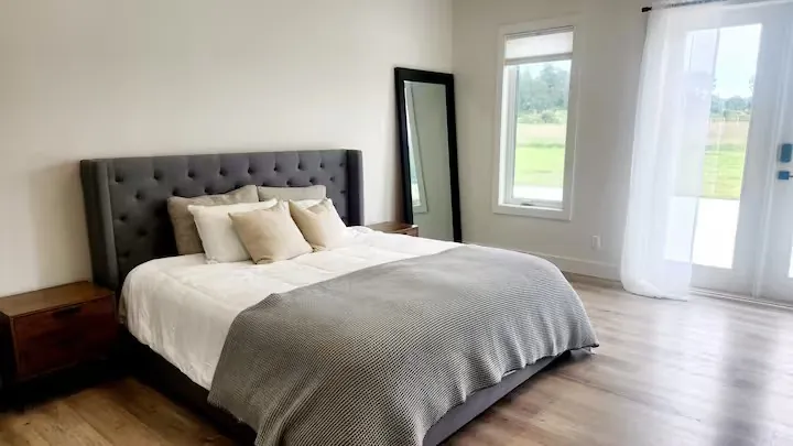 Master bedroom with king bed
