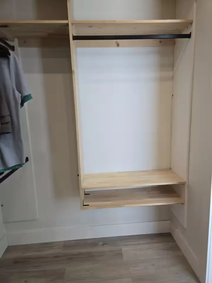 Smart home — master walk-in closet storage